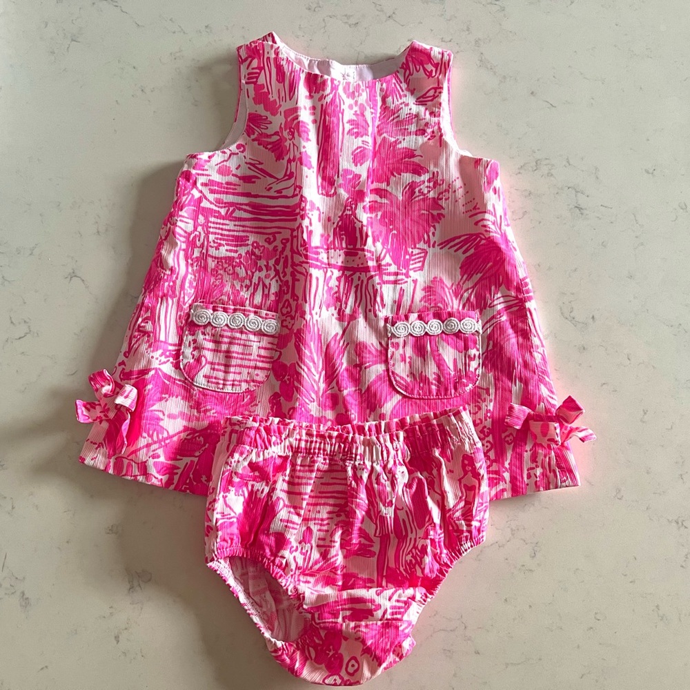 Lilly Pulitzer infant shift dress & bloomers